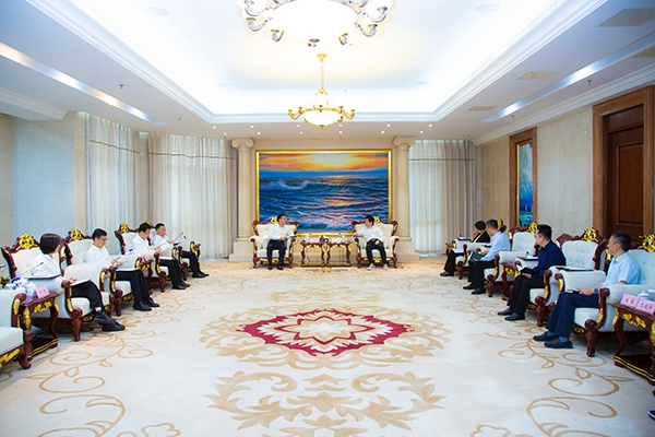 中国电信安徽公司总经理李新颖一行来海螺集团访问交流